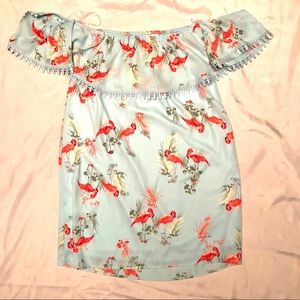 NWT Everly off shoulder top shirt sz M NEW